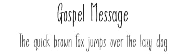 Gospel Message by JSH creates — Script Handwritten Font — thumbnail 1