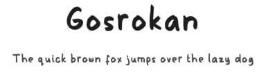 Gosrokan by Mightyfire — Script Handwritten Font — thumbnail 1