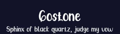 Gostone by Display Studio — Script Handwritten Font — thumbnail 2