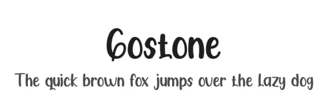 Gostone by Display Studio — Script Handwritten Font