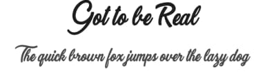 Got to be Real by Billy Argel Fonts ® — Script Handwritten Font — thumbnail 1