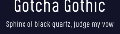 Gotcha Gothic by Levi Szekeres — Sans Serif Font — thumbnail 2
