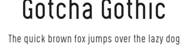 Gotcha Gothic by Levi Szekeres — Sans Serif Font — thumbnail 1