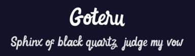 Goteru by Vunira Design — Script Handwritten Font — thumbnail 2