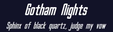 Gotham Nights by Pixel Sagas — Sans Serif Font — thumbnail 2