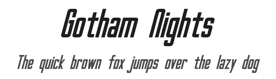 Gotham Nights by Pixel Sagas — Sans Serif Font