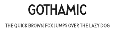 Gothamic by Vladimir Nikolic — Sans Serif Font — thumbnail 1
