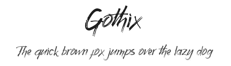 Gothix by DM Letter Studio - Dimas Prasetyo — Script Handwritten Font