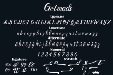 Gotmads Font by dmletter31 — Script Handwritten Font — thumbnail 2