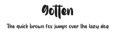 Gotten by StringLabs Creative Studio — Script Handwritten Font — thumbnail 1