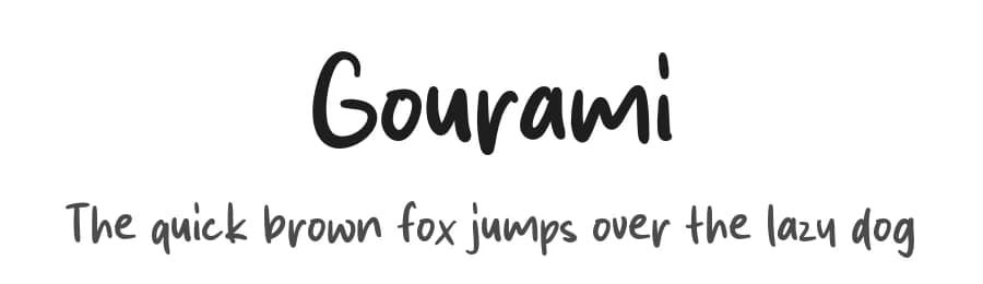 Gourami by MJType — Script Handwritten Font