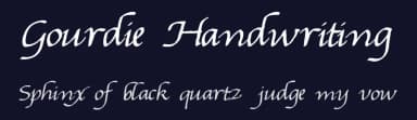 Gourdie Handwriting by Mouser Fonts — Script Handwritten Font — thumbnail 2