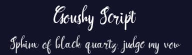 Goushy Script by Sutype — Script Handwritten Font — thumbnail 2