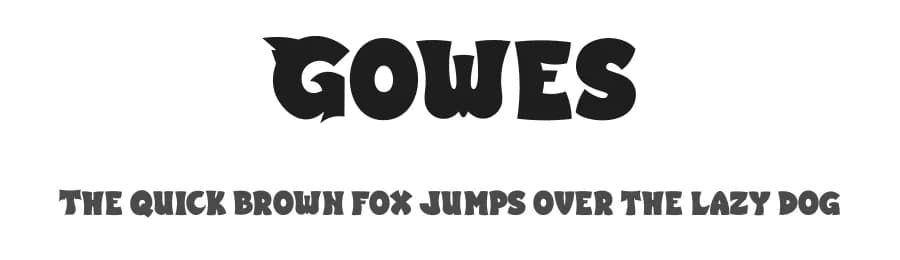Gowes by twinletter — Script Handwritten Font