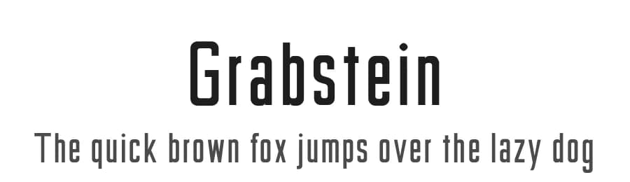 Grabstein by Uwe Borchert — Sans Serif Font