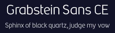 Grabstein Sans CE by Grabstein — Sans Serif Font — thumbnail 2