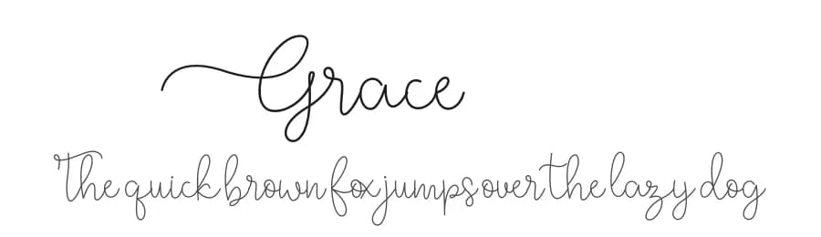 Grace by Fanastudio — Script Handwritten Font