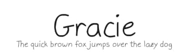 Gracie by Kerry Ellis — Script Handwritten Font — thumbnail 1