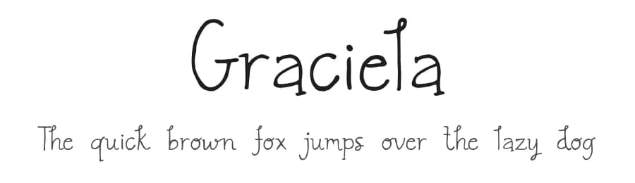 Graciela by Angie  Makes — Script Handwritten Font