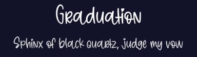 Graduation by Al Ghul — Script Handwritten Font — thumbnail 2