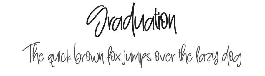 Graduation by Scratchones — Script Handwritten Font