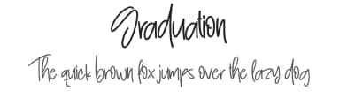 Graduation by Scratchones — Script Handwritten Font — thumbnail 1