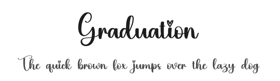 Graduation by Scratchones — Script Handwritten Font