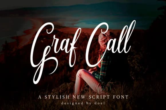 Graf Call Script Font by Fajry's Type — Script Handwritten Font