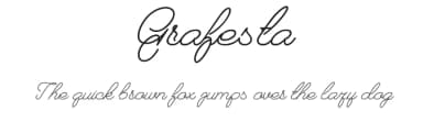Grafesta by ArtzaGraph Studio — Script Handwritten Font — thumbnail 1