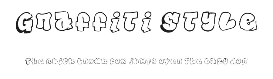 Graffiti Style by Bisho — Script Handwritten Font