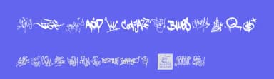 Graffiti Tags by Woodcutter — Dingbats Font — thumbnail 3