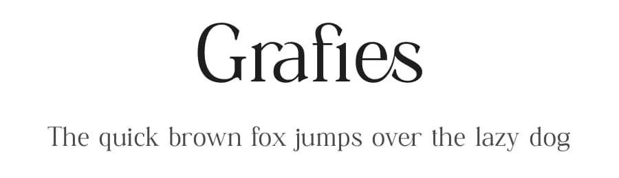 Grafies by BrandSemut — Serif Font