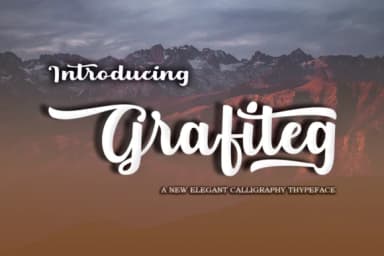 Grafiteg Script Font by Fajry's Type — Script Handwritten Font — thumbnail 1