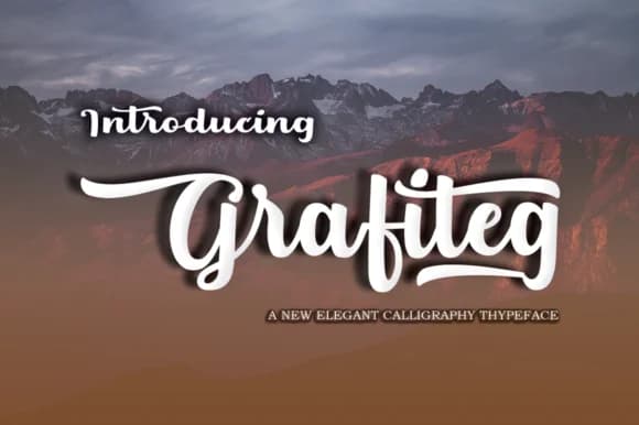 Grafiteg Script Font by Fajry's Type — Script Handwritten Font