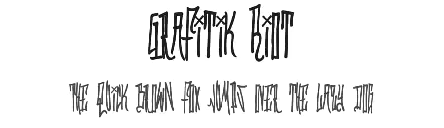 Grafitik Riot by Dirt2.com - SickCapital — Script Handwritten Font