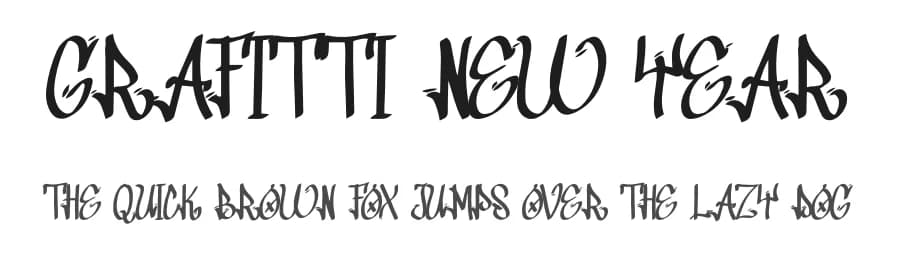 Grafitti New Year by Studio Hello Good — Script Handwritten Font