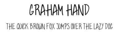 Graham Hand by Tom Chalky — Script Handwritten Font — thumbnail 1