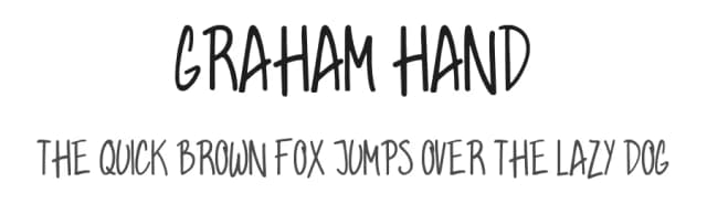 Graham Hand by Tom Chalky — Script Handwritten Font