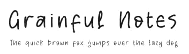 Grainful Notes by Perspectype Studio - Letterena.com — Script Handwritten Font — thumbnail 1