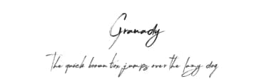 Granady by liart type — Script Handwritten Font — thumbnail 1
