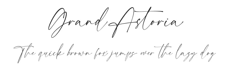 Grand Astoria by Pen Culture — Script Handwritten Font