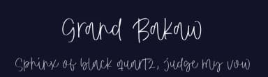 Grand Bakaw by Balpirick Studio — Script Handwritten Font — thumbnail 2