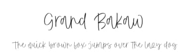 Grand Bakaw by Balpirick Studio — Script Handwritten Font — thumbnail 1