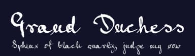 Grand Duchess by Aga Silva — Script Handwritten Font — thumbnail 2
