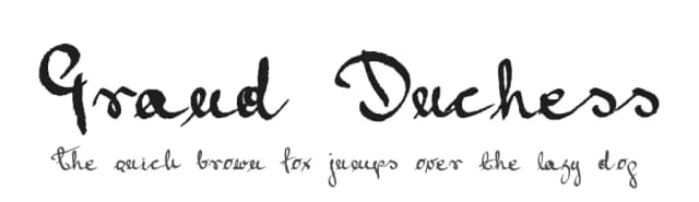 Grand Duchess by Aga Silva — Script Handwritten Font