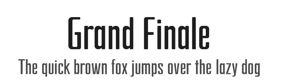 Grand Finale by Tino Mendes — Sans Serif Font