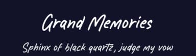 Grand Memories by Balpirick Studio — Script Handwritten Font — thumbnail 2