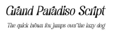 Grand Paradiso Script by Damarletter — Script Handwritten Font — thumbnail 1