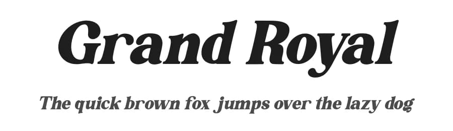 Grand Royal by Letterena Studios — Serif Font
