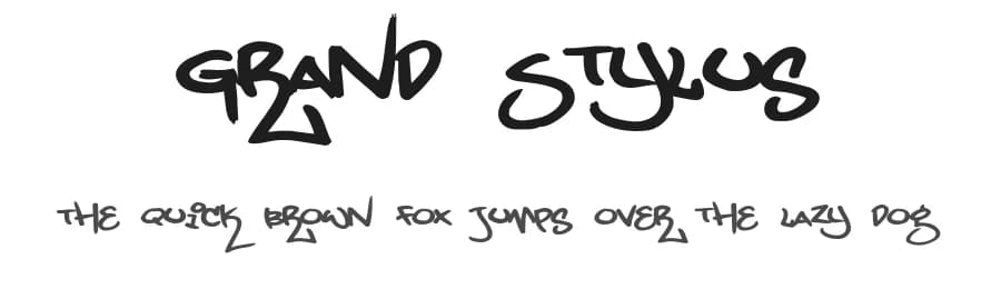 Grand Stylus by Pizzadude — Script Handwritten Font